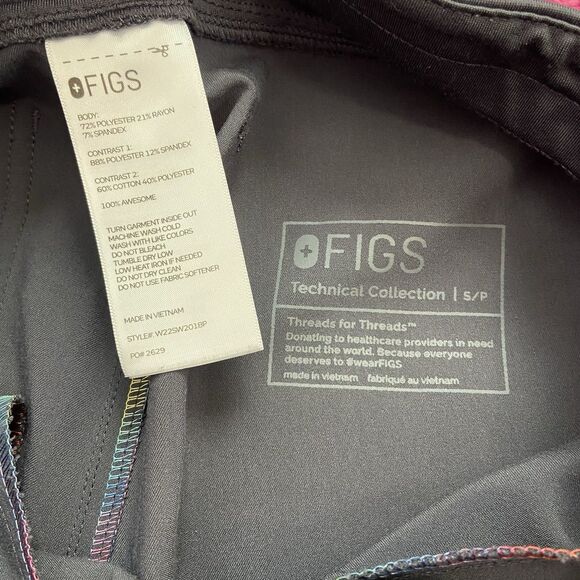 Figs Zamora High Waist Jogger Scrub Pants Limited Edition Pride Gray Size Small - Picture 4 of 10